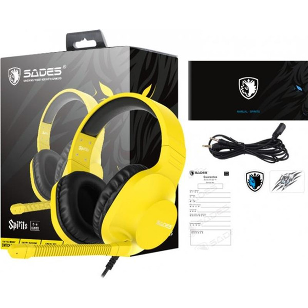 Навушники Sades SA-721 Spirits Yellow (sa721yej)