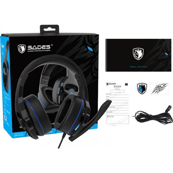 Гарнитура Sades SA-726 Ppower Black/Blue (sa726blj)