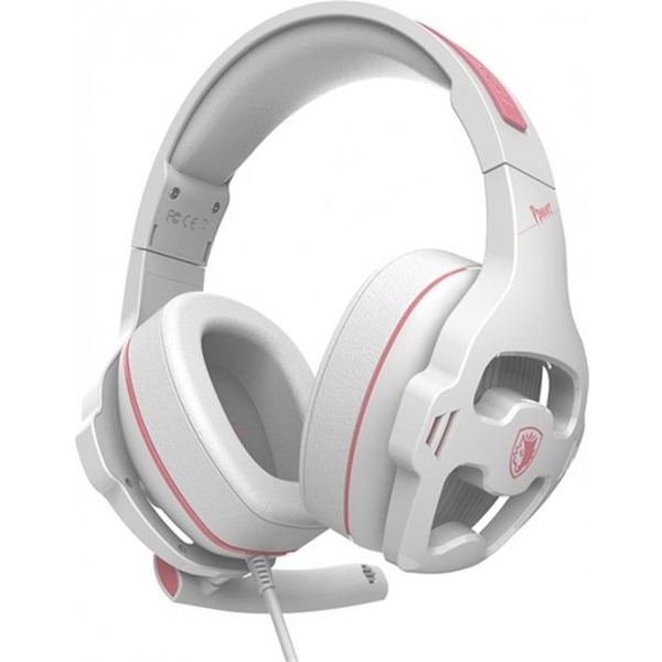 Навушники Sades SA-726 Ppower White/Pink (sa726wpj)