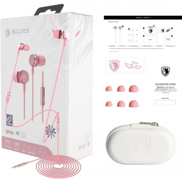 Наушники Sades SA-610 Wings 10 Pink (sa610pkj)