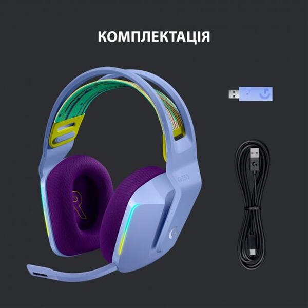 Навушники Logitech G733 Lilac (981-000890)