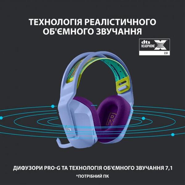 Навушники Logitech G733 Lilac (981-000890)