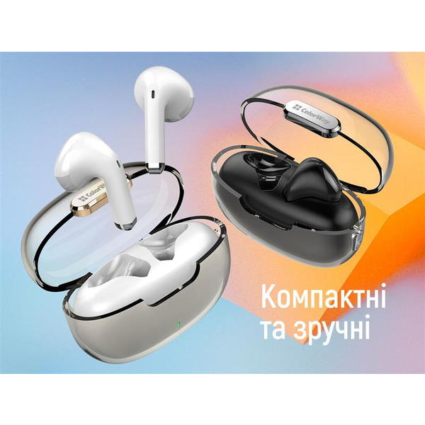 Bluetooth-гарнитура СolorWay Slim TWS-2 Earbuds Black (CW-TWS2BK)