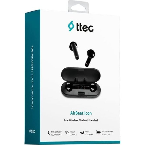 Наушники Ttec AirBeat Icon Black (2KM143S)