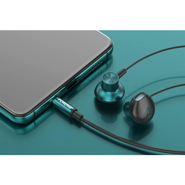 Навушники Foneng T63 Half in-ear metal music earphone (T63-E-HIE-MM)