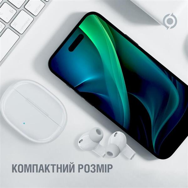 Наушники Piko TWS-HalfMoon White (1283126583391)