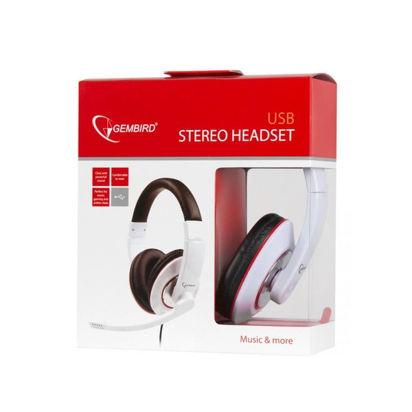 Навушники Gembird MHS-001-GW White