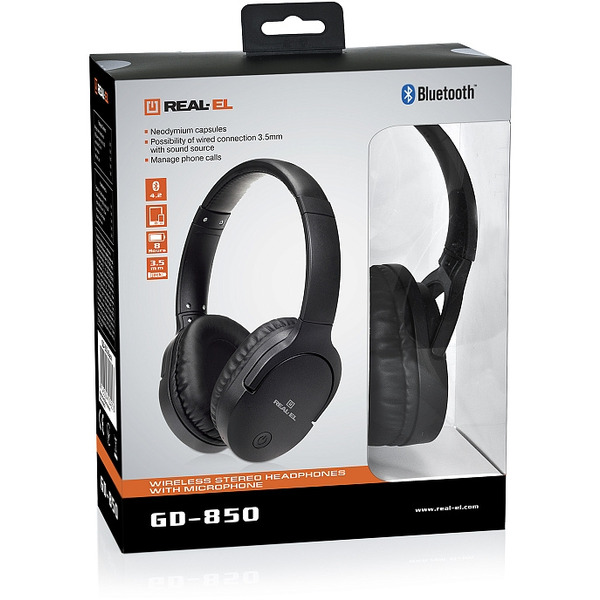 Bluetooth-гарнитура REAL-EL GD-850 Black
