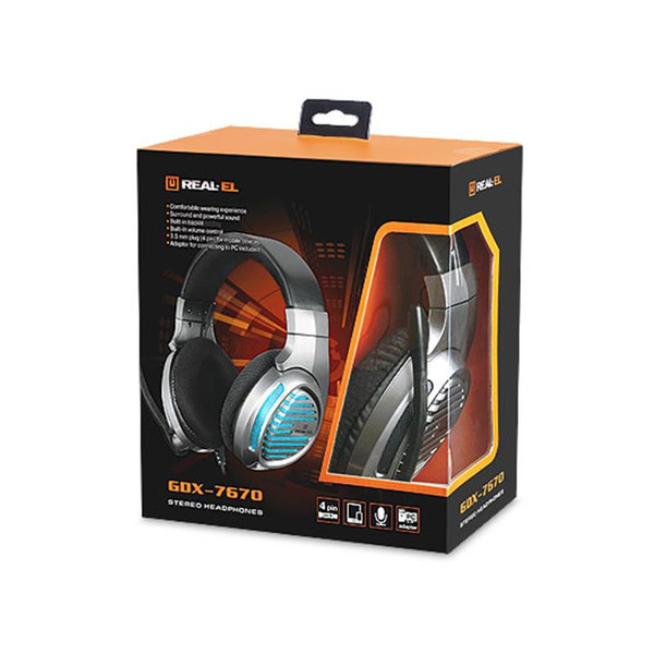 Навушники REAL-EL GDX-7670 GunMetal