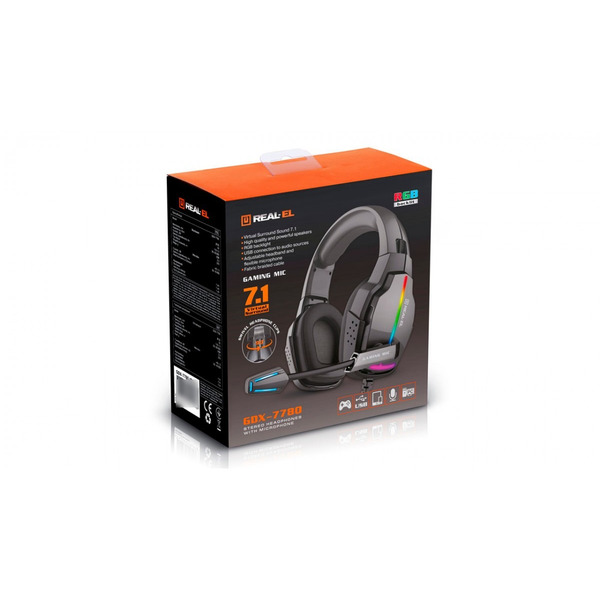Навушники REAL-EL GDX-7780 Black