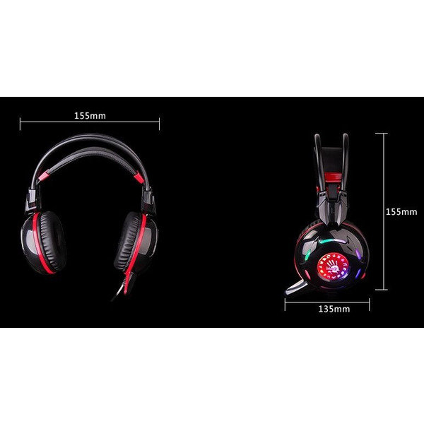 Навушники A4Tech Bloody G300 (Black+Red)