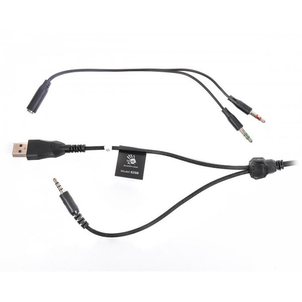 Навушники A4Tech Bloody G200 Black/Red