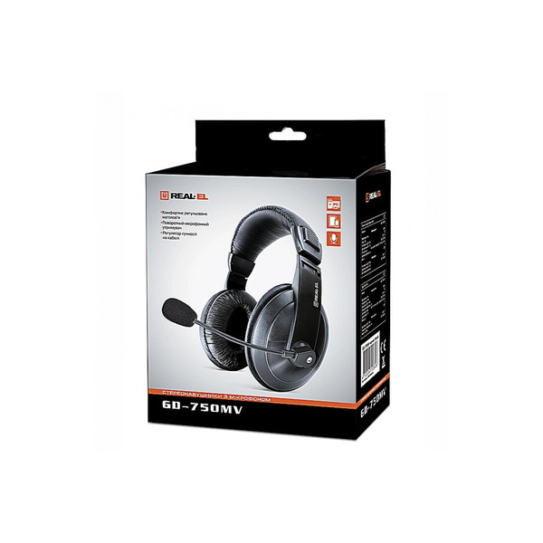 Гарнитура REAL-EL GD-750MV Black