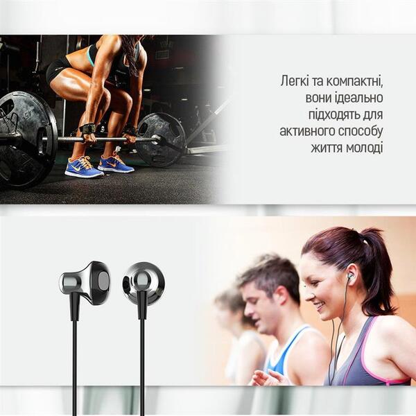 Навушники СolorWay Slim 3.5 mm Wired Earphone Blast 1 Black (CW-WD01BK)
