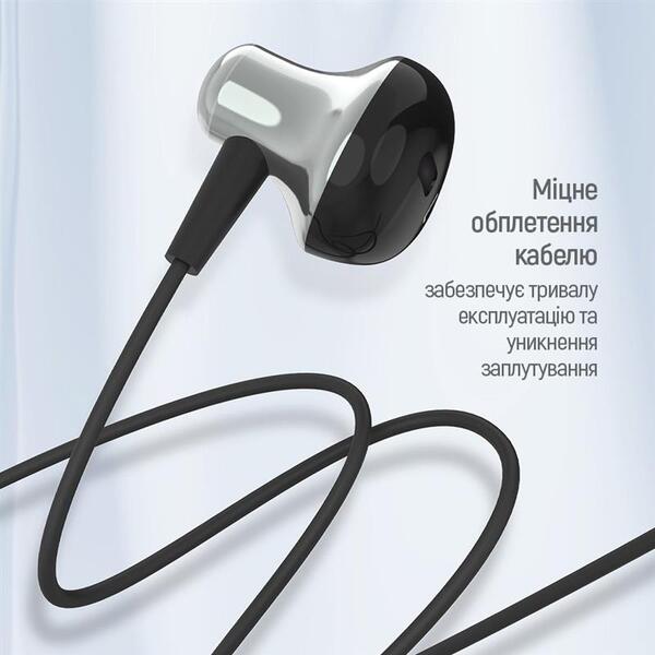 Навушники СolorWay Slim 3.5 mm Wired Earphone Blast 1 Black (CW-WD01BK)