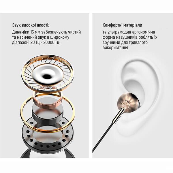 Навушники СolorWay Slim 3.5 mm Wired Earphone Blast 2 Black (CW-WD02BK)