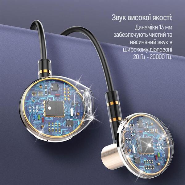 Навушники СolorWay Slim 3.5 mm Wired Earphone Blast 2 Black (CW-WD02BK)