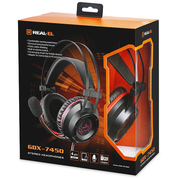 Гарнитура REAL-EL GDX-7450 Black