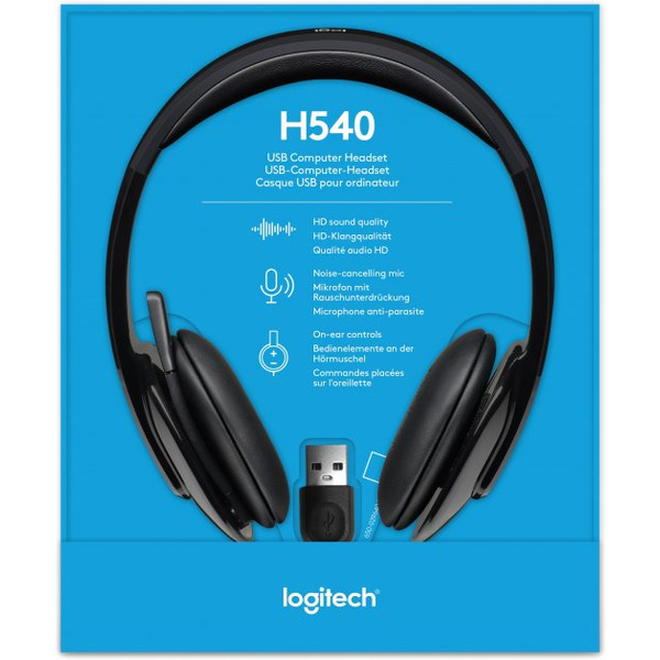 Навушники Logitech H540 USB (981-000480)