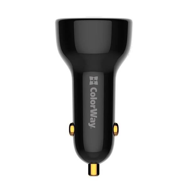 Автомобильное зарядное устройство ColorWay Power Delivery Port PPS USB (USB-A+USB-C, 100W) PD, QC Black (CW-CHA044PD-BK)