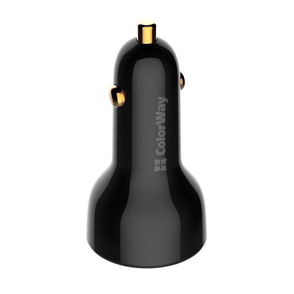 Автомобильное зарядное устройство ColorWay Power Delivery Port PPS USB (USB-A+USB-C, 100W) PD, QC Black (CW-CHA044PD-BK)