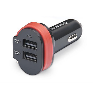 Автомобільний зарядний пристрій REAL-EL CA-35 Black (EL123160012)