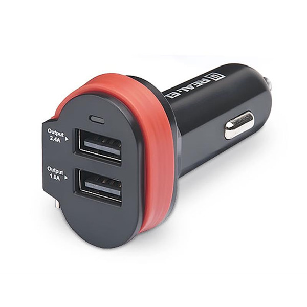 Автомобільний зарядний пристрій REAL-EL CA-35 Black (EL123160012)