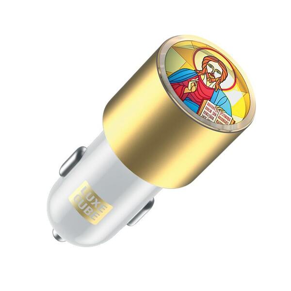 Автомобильное зарядное устройство для Luxe Cube Guardian J 2USB 3.4А, белый (8889998698497)