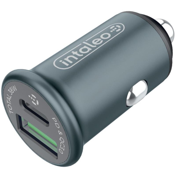 Автомобильное зарядное устройство для Intaleo CCGQPD238 (2USB, 3A) Grey (1283126509971)