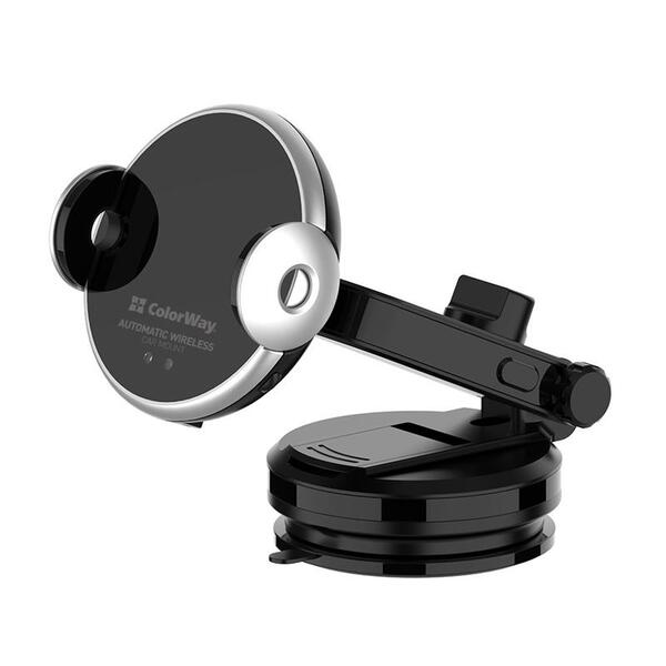 Беспроводное зарядное устройство для ColorWay AutoSense Car Wireless Charger 15W Black (CW-CHAW039Q-BK)