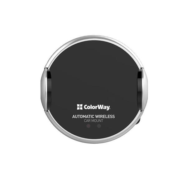 Беспроводное зарядное устройство для ColorWay AutoSense Car Wireless Charger 15W Black (CW-CHAW039Q-BK)