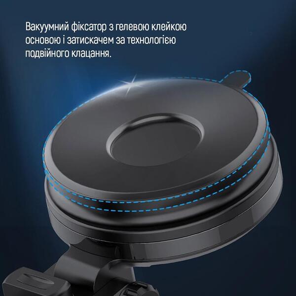Беспроводное зарядное устройство для ColorWay AutoSense Car Wireless Charger 15W Black (CW-CHAW039Q-BK)