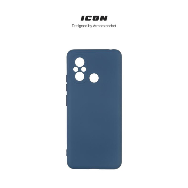 Чехол-накладка Armorstandart Icon для Xiaomi Redmi 12С/11A Camera cover Dark Blue (ARM65967)