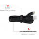 Держатель для кабеля Motospeed Q20 Black (mtq20)
