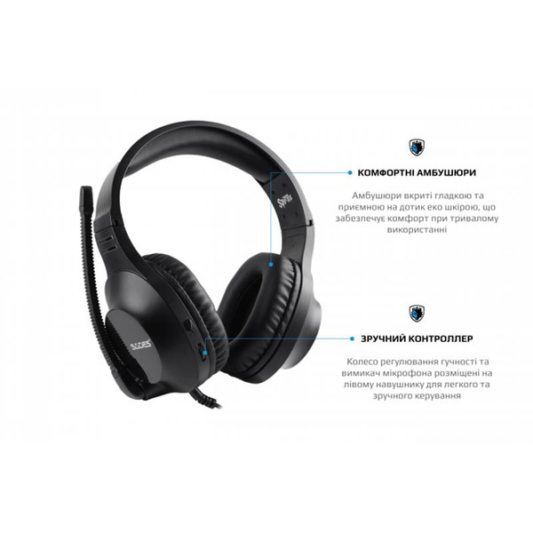 Навушники Sades SA-721 Spirits Black (sa721bkj)