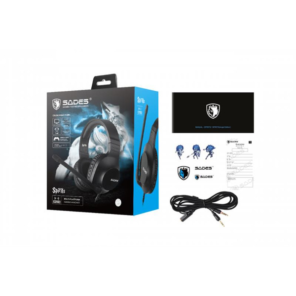 Навушники Sades SA-721 Spirits Black (sa721bkj)