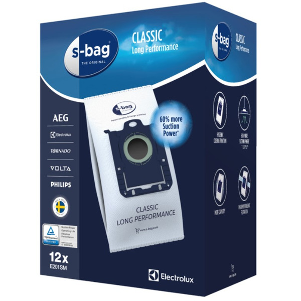 Комплект мішків для пилососа Electrolux S-bag E201SMCB