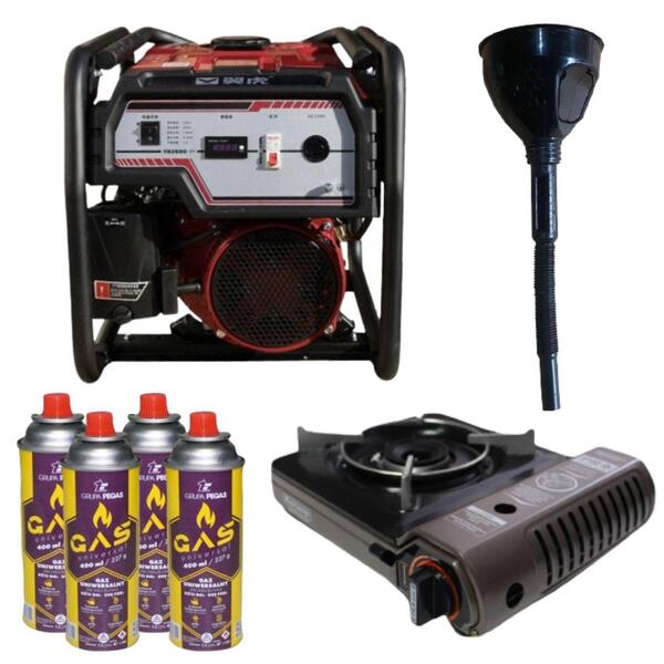 Генератор бензиновий EF Power KYH3600-IV(K) + газова плитка Orcamp CK-505 + 4 газових картриджа 400 мл