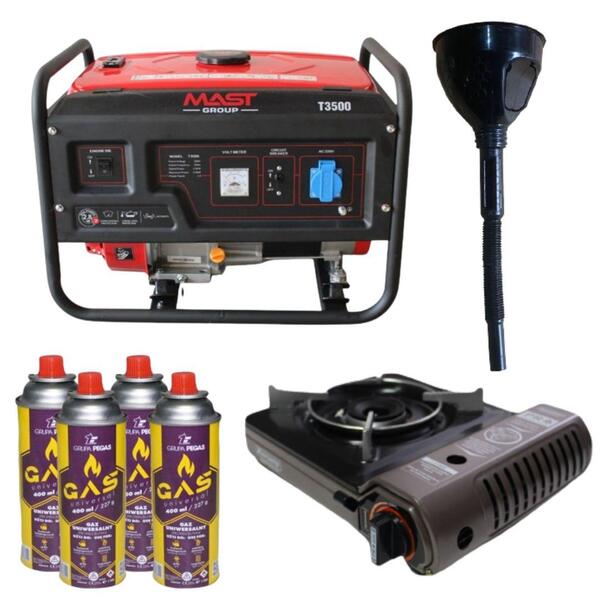 Бензиновый генератор MAST GROUP Т3500 + металлическая канистра 20 л