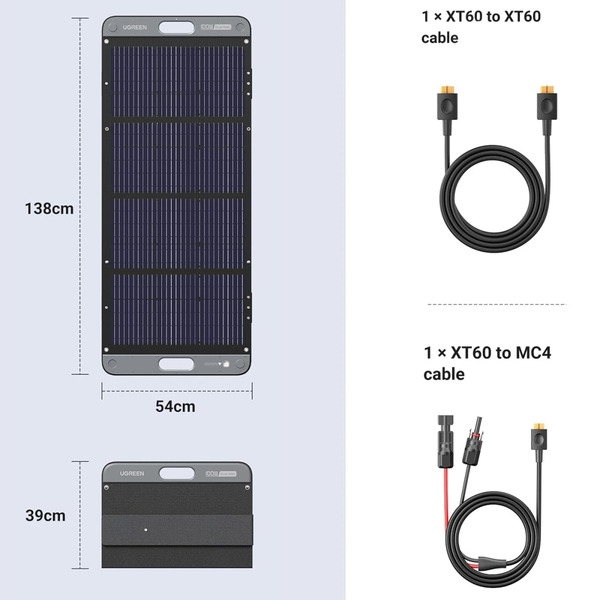 Сонячна панель Ugreen Solar Panel SC100 15113