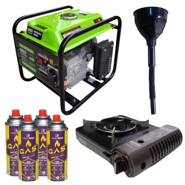 Генератор Інверторний Bass Polska K5047LX + 4 газових картриджа 400 мл