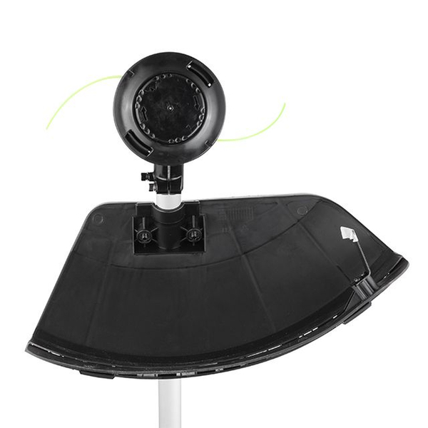 Тример акумуляторний з безщітковим двигуном 40 В (2х20 В), 6000 об/хв, діаметр обертання диска/ліски 255/350 мм, котушка + 3-х зубчастий ніж, без ЗП та АКБ, STORM INTERTOOL WT-9213