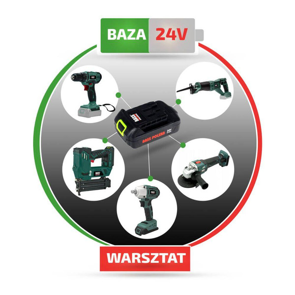 Акумуляторний ударний гайковерт Bass Polska BP-5327