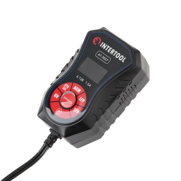 Автомобільний зарядний пристрій Intertool 6/12В x 1.5А x 40Ач (AT-3027)