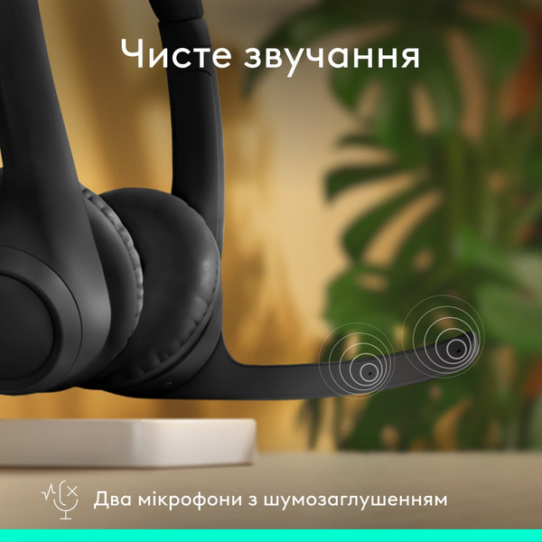 Наушники Logitech Zone 300 Wireless Black (981-001407)