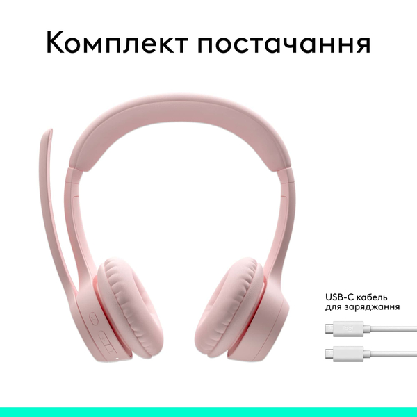 Bluetooth-гарнитура Logitech Zone 300 Wireless Off-White (981-001417)