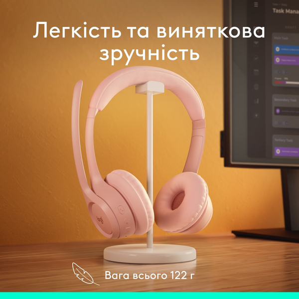 Bluetooth-гарнитура Logitech Zone 300 Wireless Off-White (981-001417)