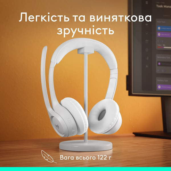 Bluetooth-гарнитура Logitech Zone 300 Wireless Off-White (981-001417)