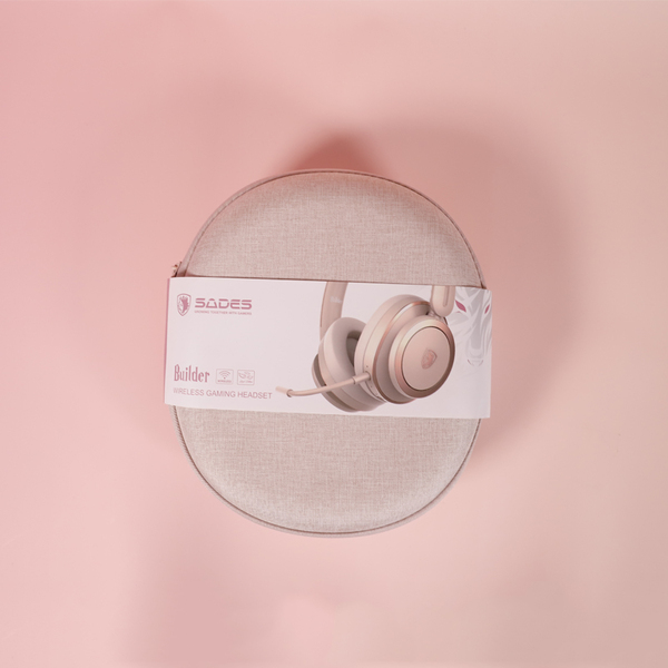 Навушники Sades SA-208 Builder Golden/Pink (sa208gp)