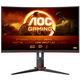 Монитор TFT 27" AOC C27G2Z3/BK, VA, 280Гц, 0,5ms, изогнутый, HDMIx2, DP, HAS, черный с красным